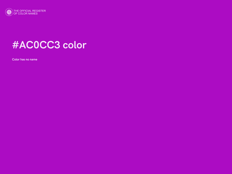 #AC0CC3 color image