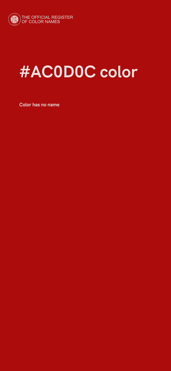 #AC0D0C color image