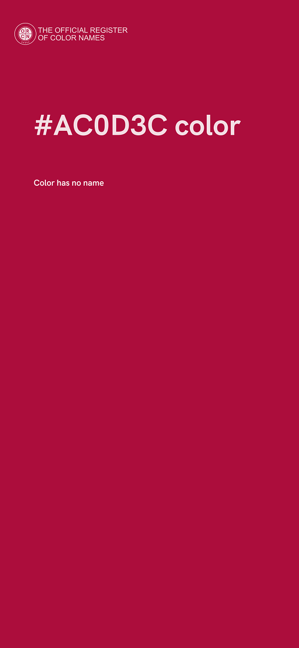 #AC0D3C color image