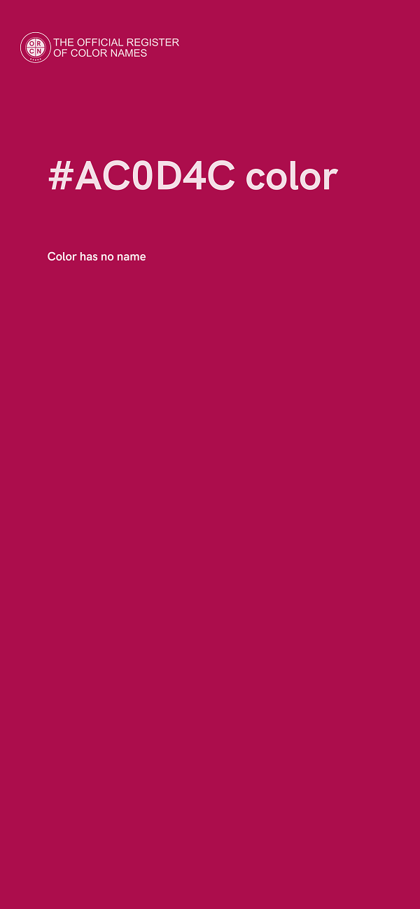 #AC0D4C color image