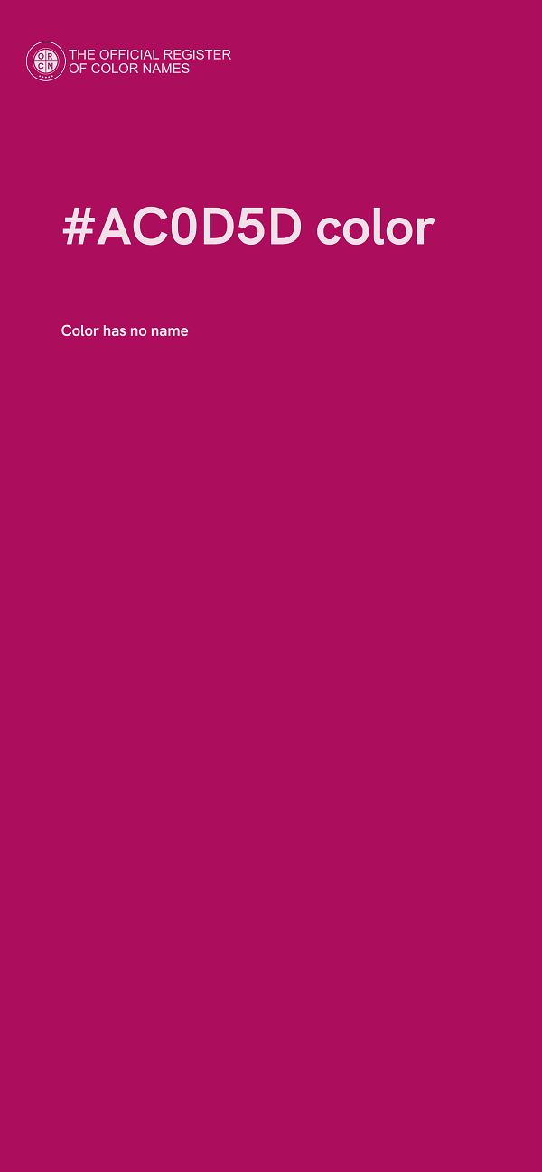 #AC0D5D color image