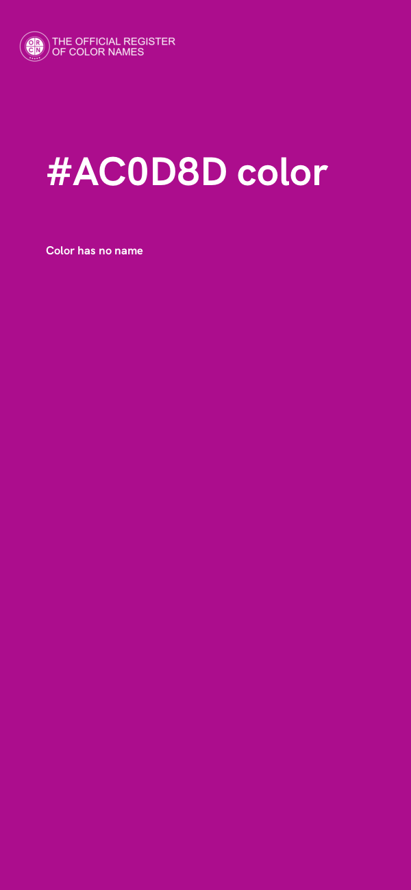 #AC0D8D color image