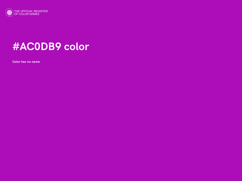 #AC0DB9 color image
