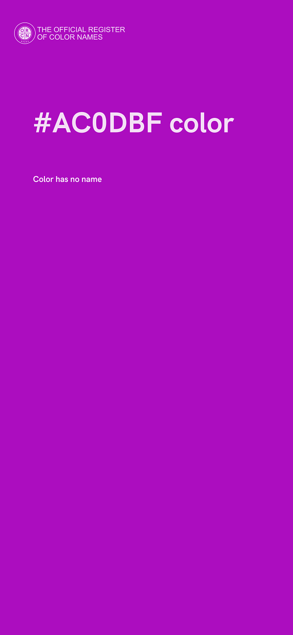 #AC0DBF color image