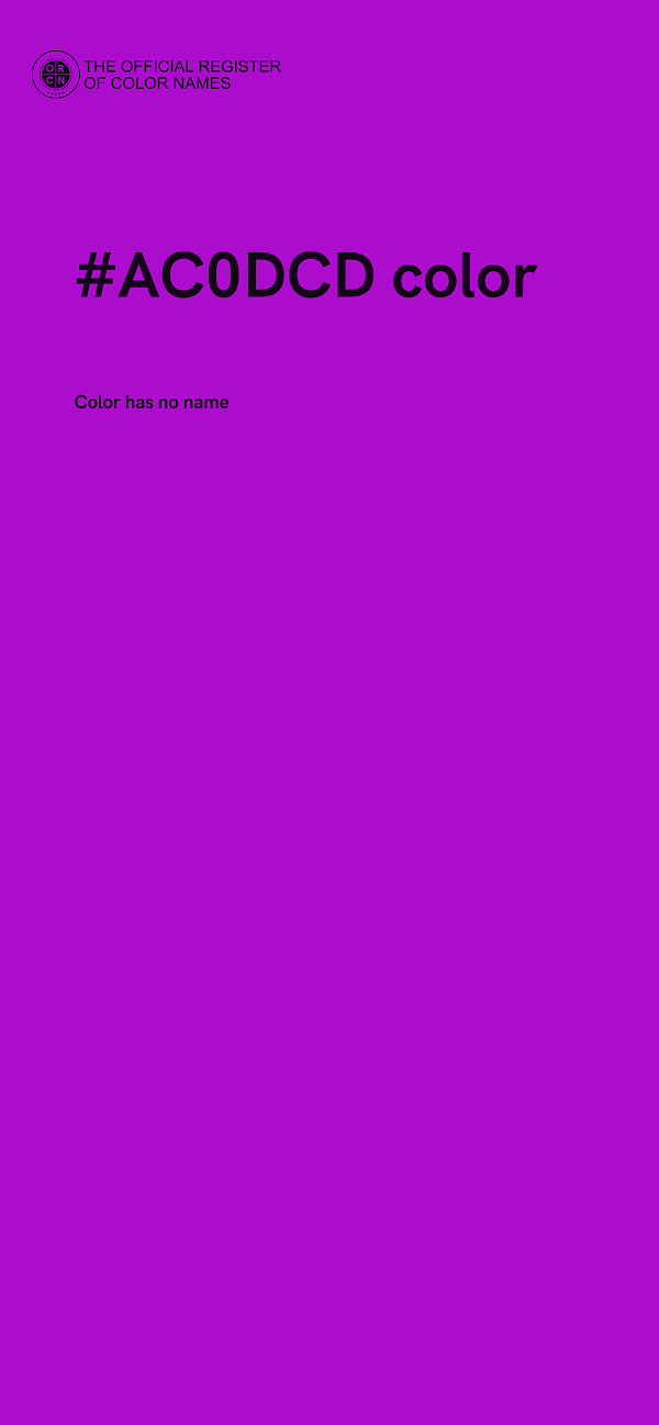 #AC0DCD color image