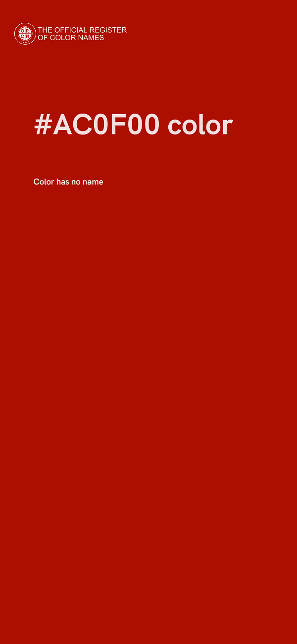 #AC0F00 color image