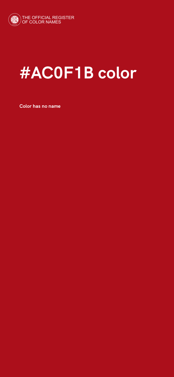 #AC0F1B color image