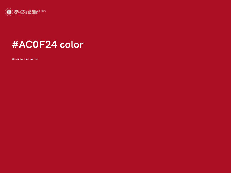 #AC0F24 color image