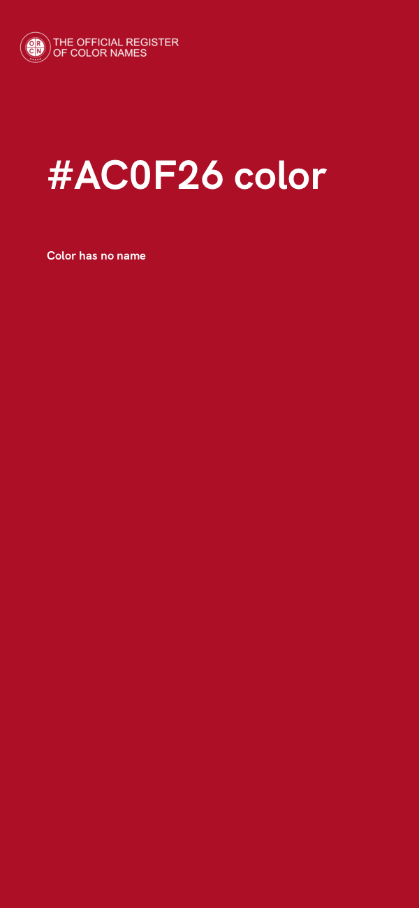 #AC0F26 color image