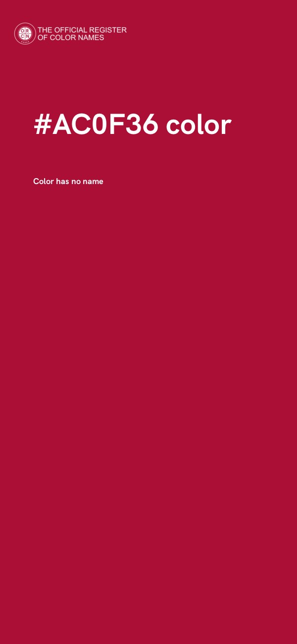 #AC0F36 color image