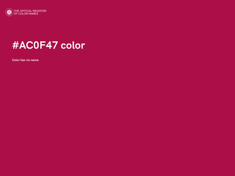 #AC0F47 color image