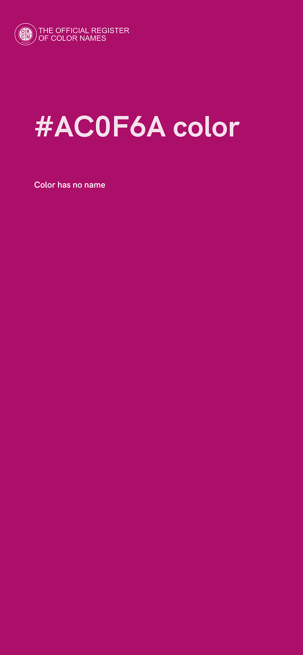 #AC0F6A color image