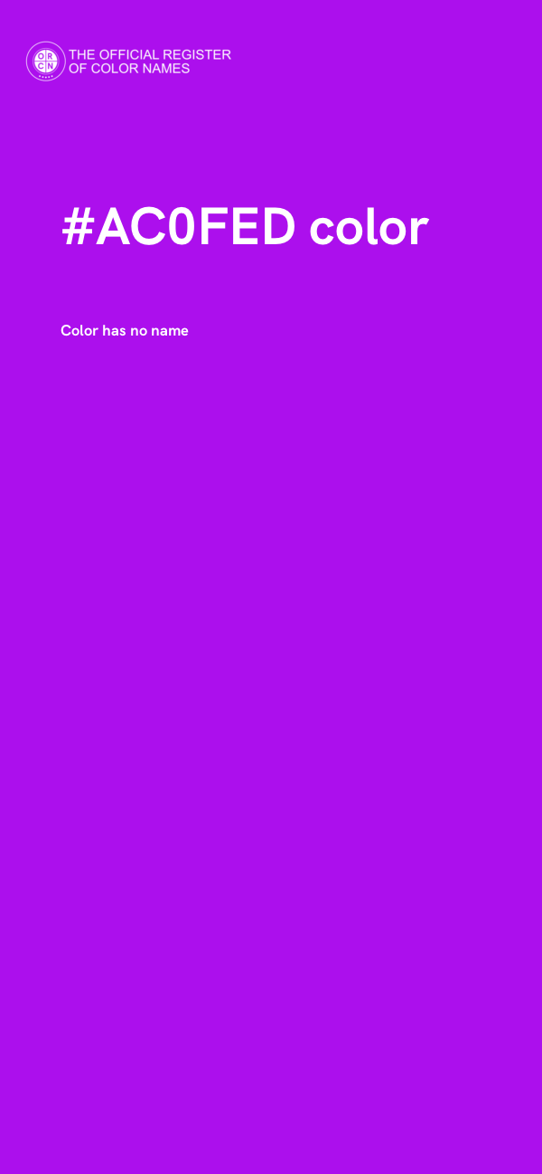 #AC0FED color image