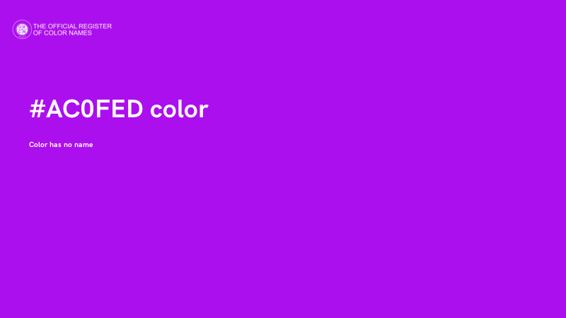 #AC0FED color image