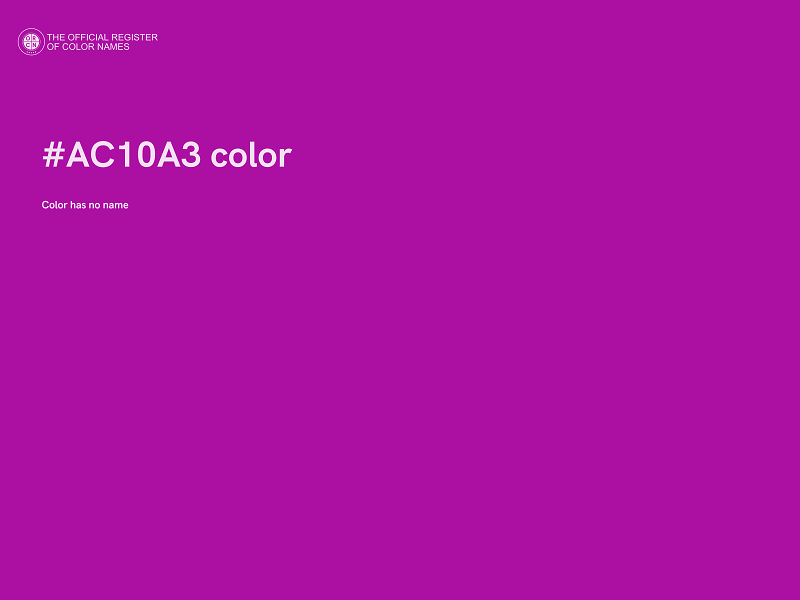 #AC10A3 color image