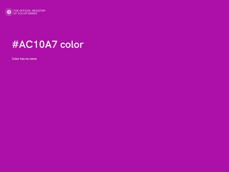 #AC10A7 color image