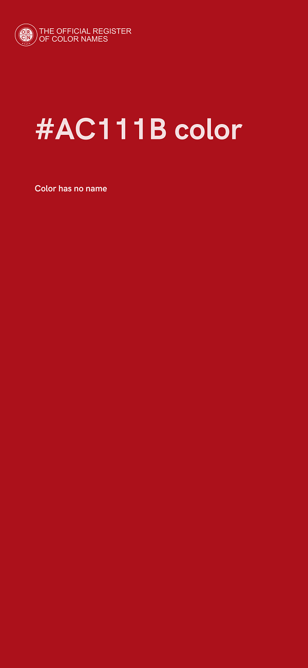 #AC111B color image