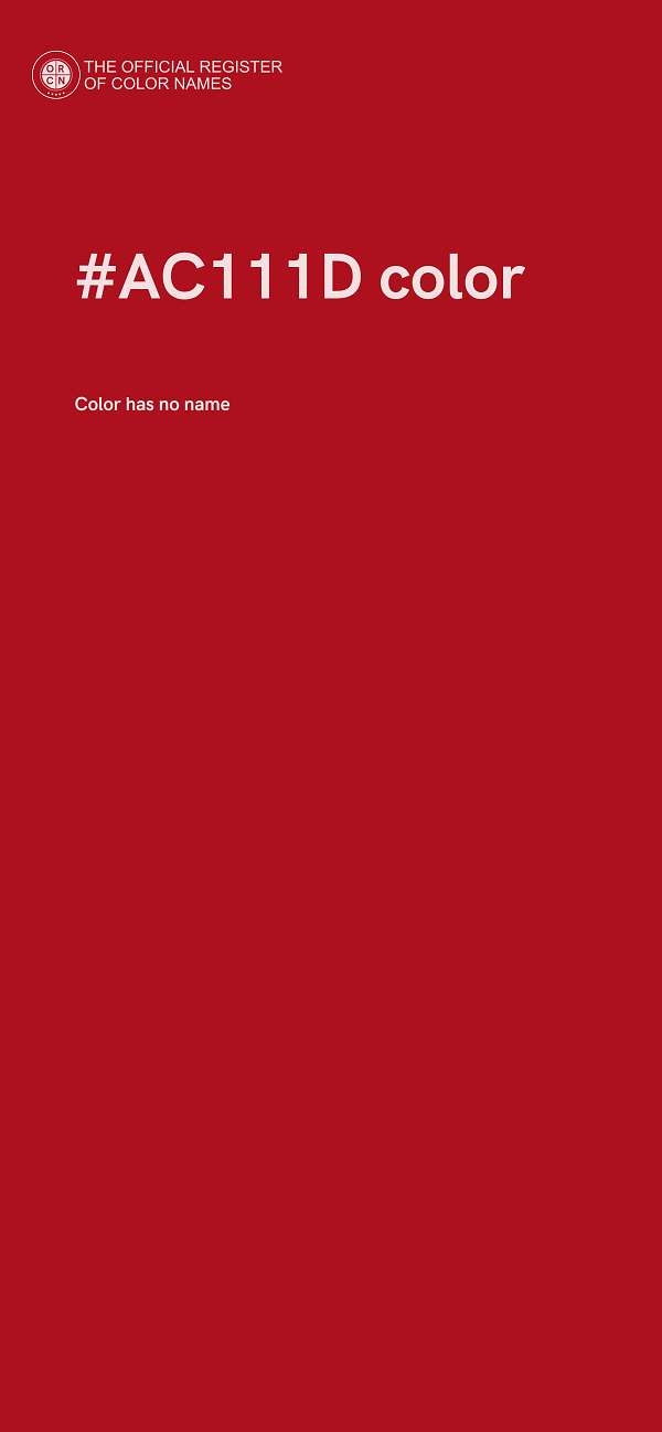#AC111D color image