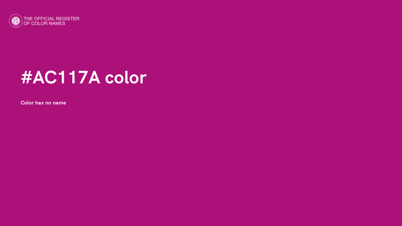 #AC117A color image