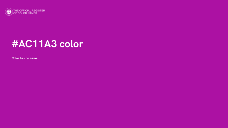 #AC11A3 color image
