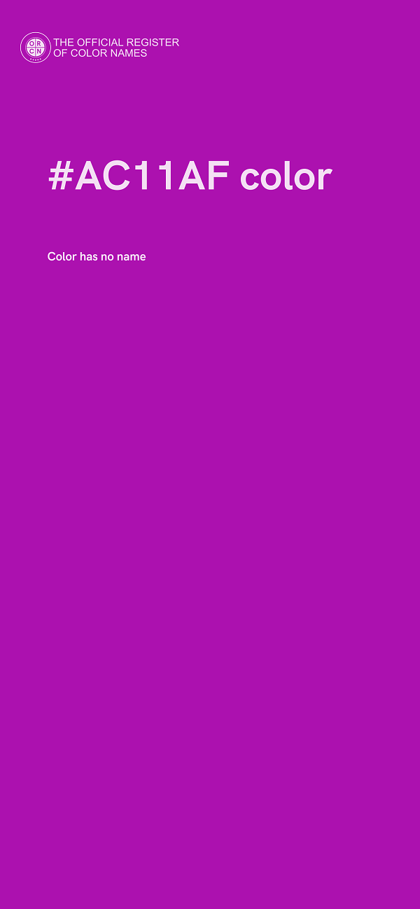 #AC11AF color image
