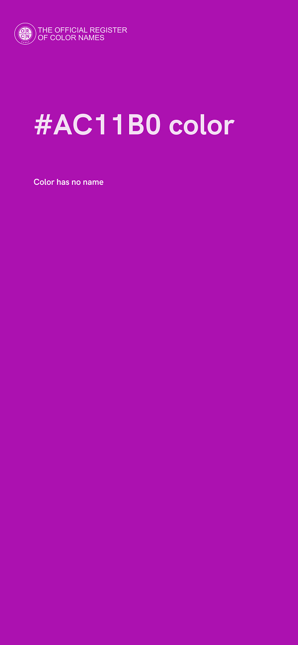 #AC11B0 color image