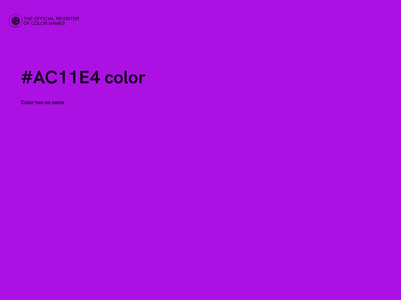 #AC11E4 color image