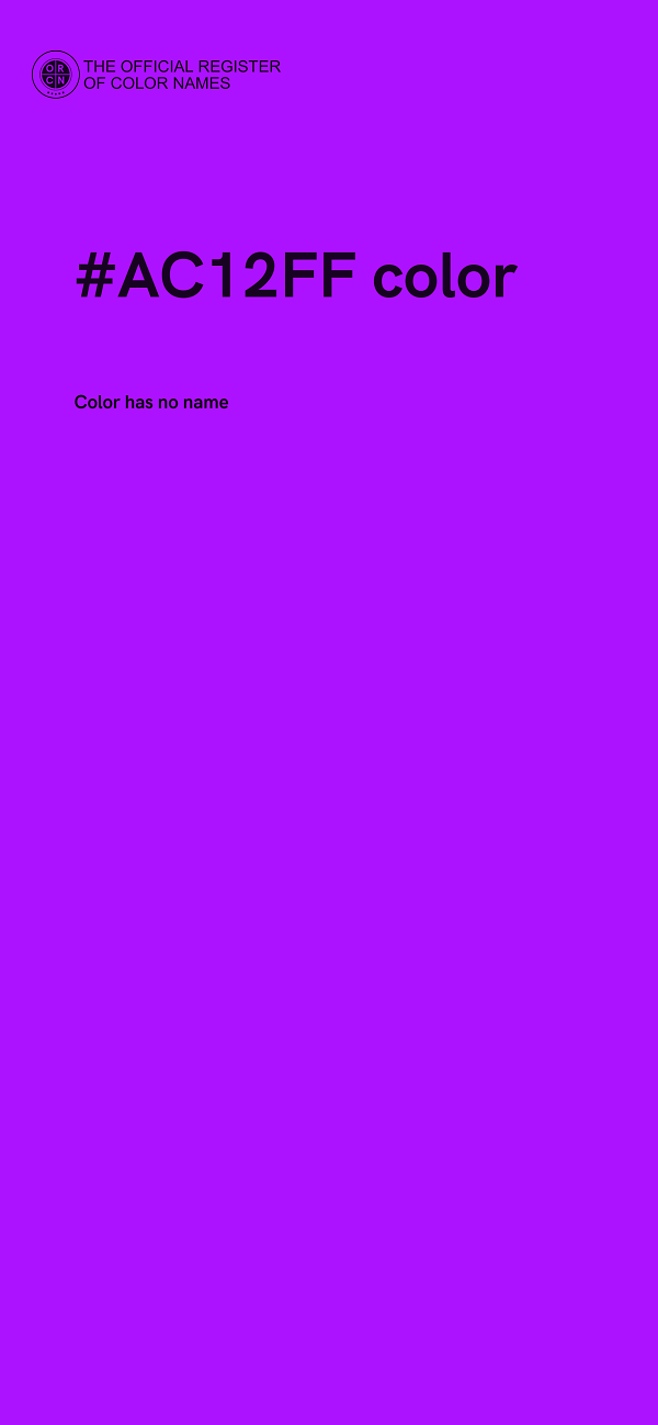 #AC12FF color image