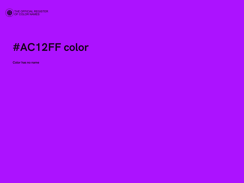 #AC12FF color image