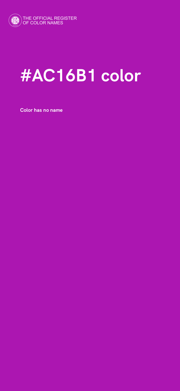 #AC16B1 color image