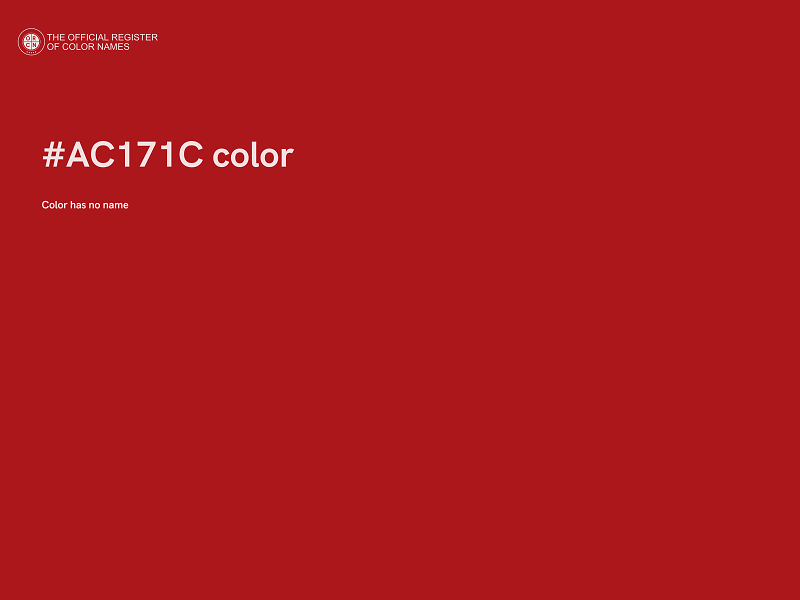 #AC171C color image