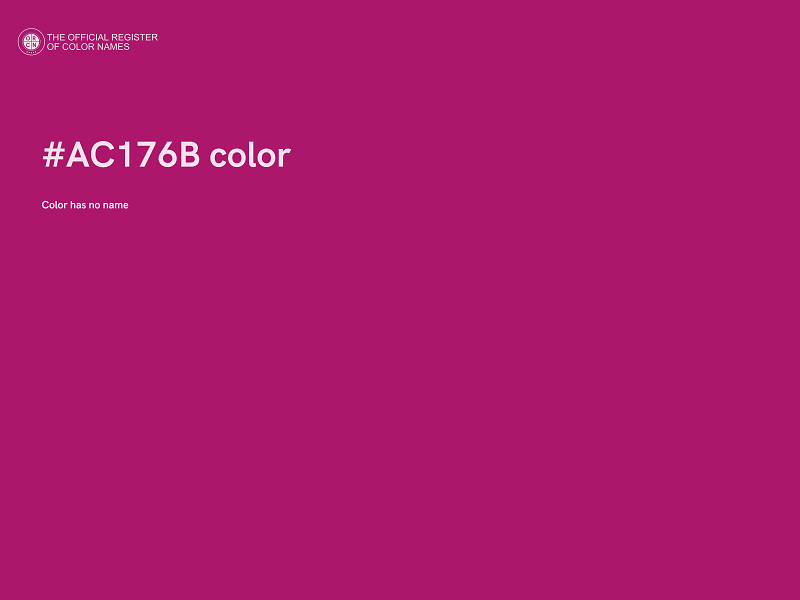 #AC176B color image