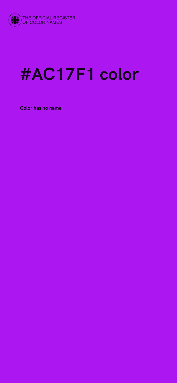 #AC17F1 color image