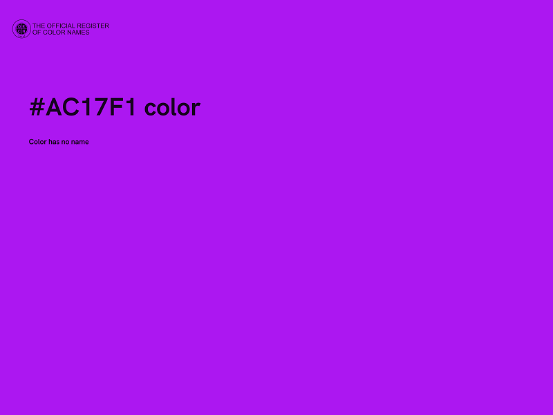 #AC17F1 color image