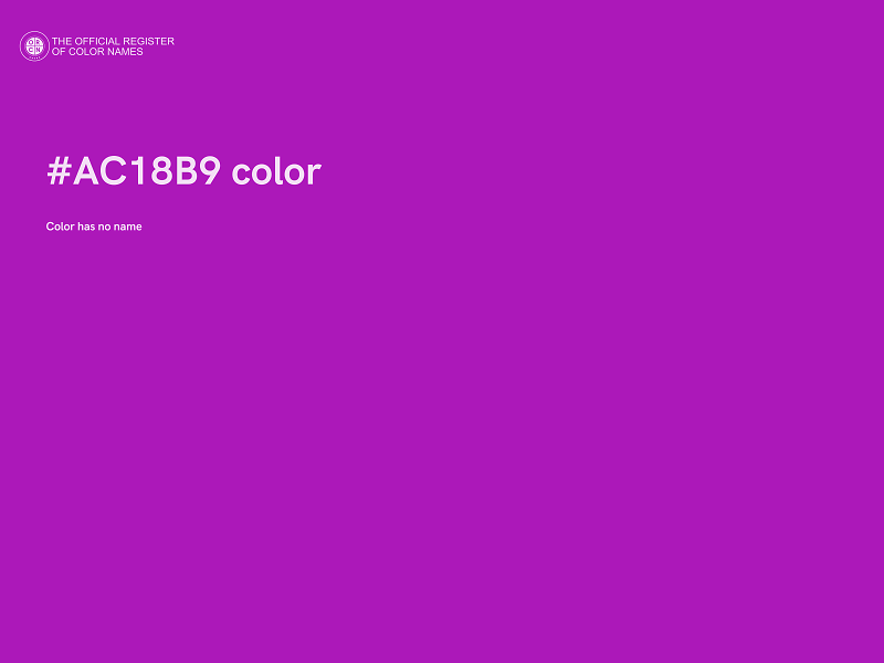 #AC18B9 color image