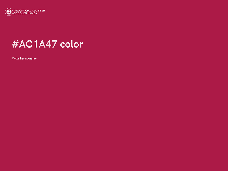 #AC1A47 color image