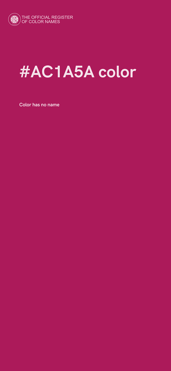 #AC1A5A color image