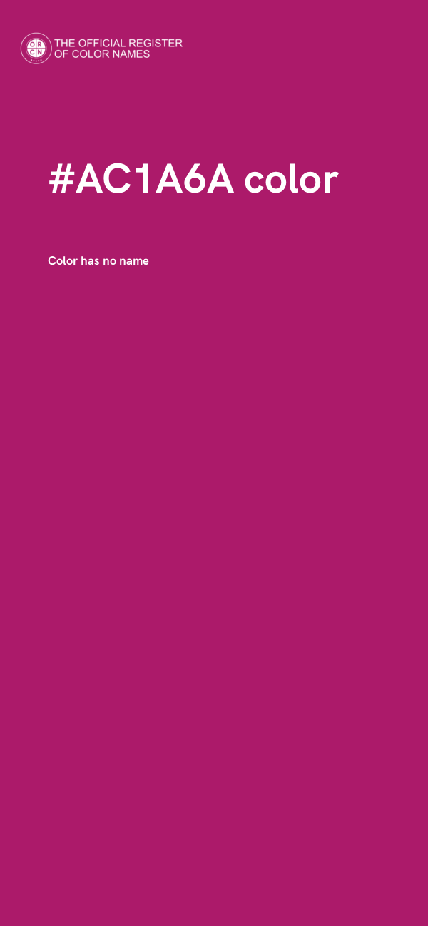 #AC1A6A color image