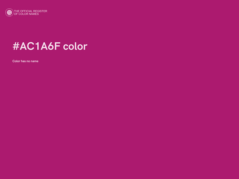 #AC1A6F color image