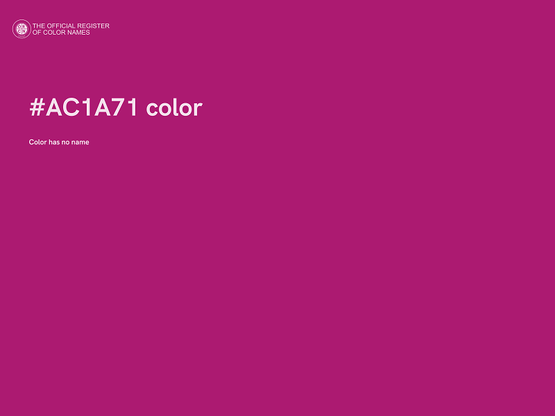 #AC1A71 color image