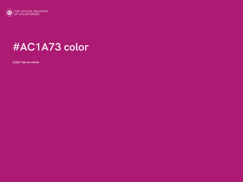 #AC1A73 color image