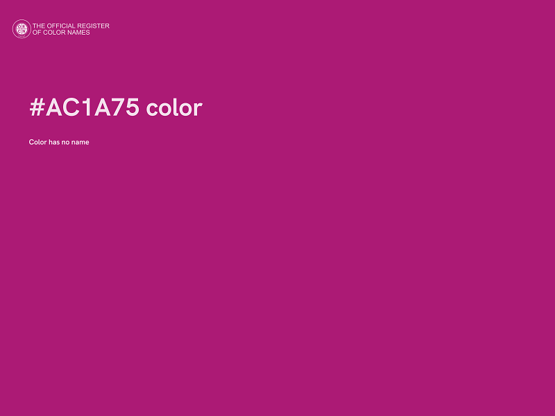 #AC1A75 color image