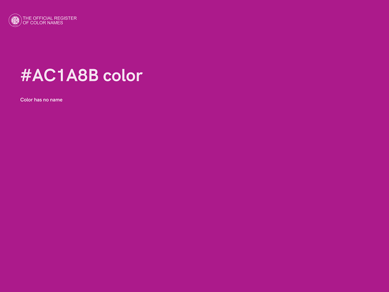 #AC1A8B color image