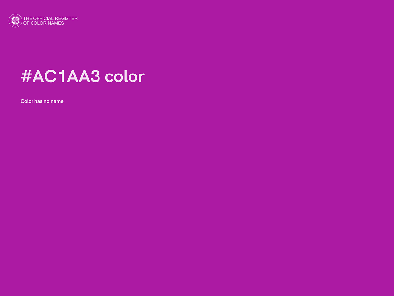 #AC1AA3 color image