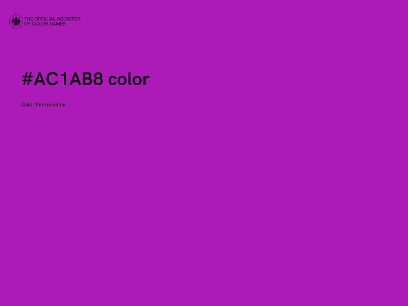 #AC1AB8 color image