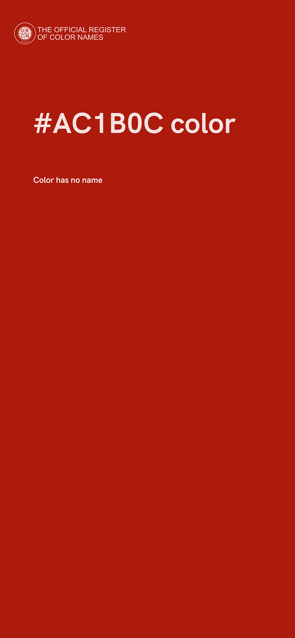 #AC1B0C color image