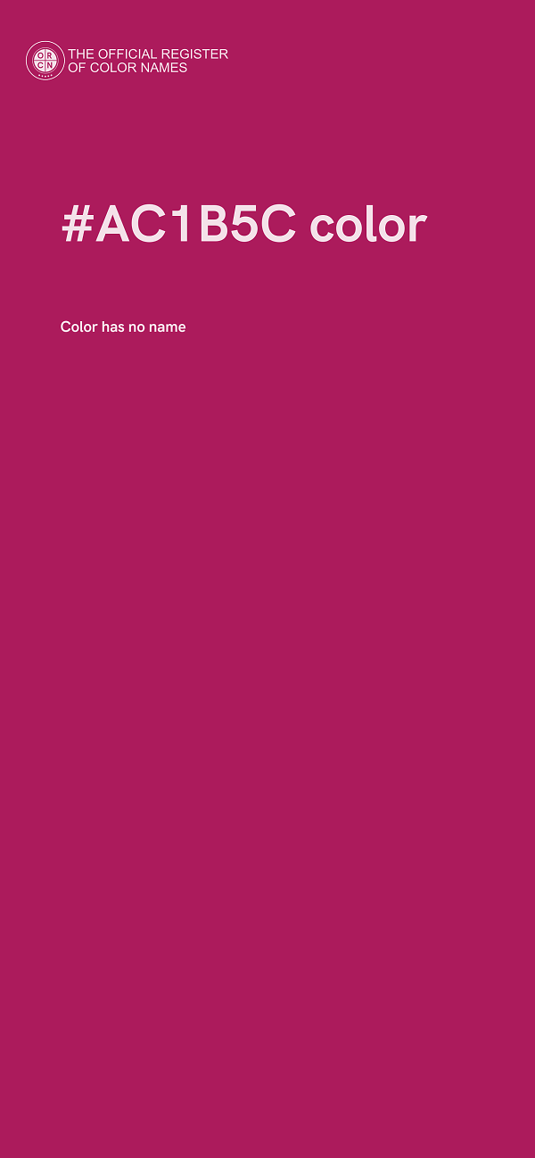 #AC1B5C color image