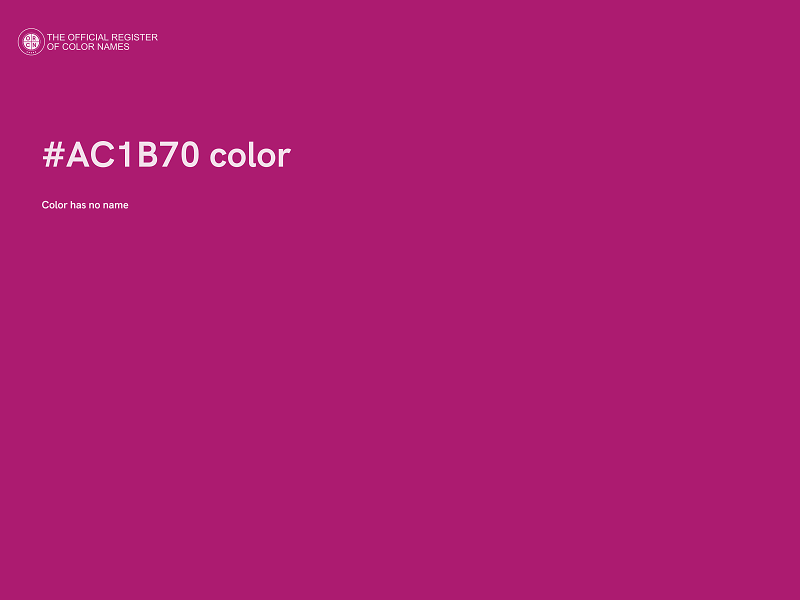 #AC1B70 color image