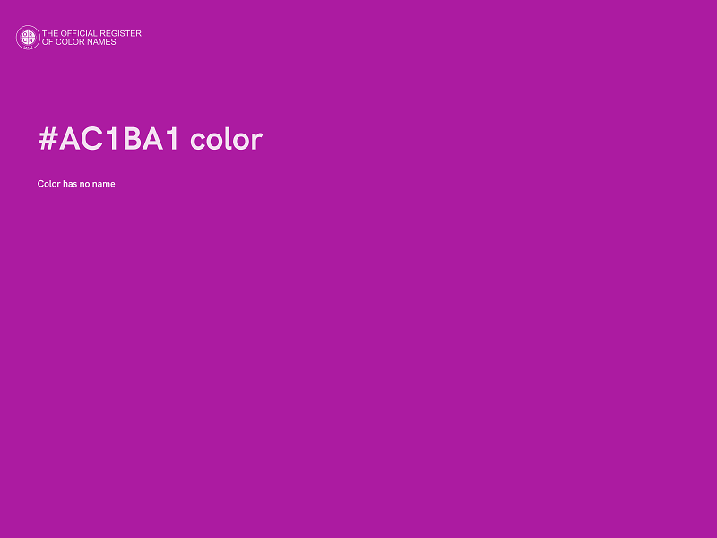 #AC1BA1 color image