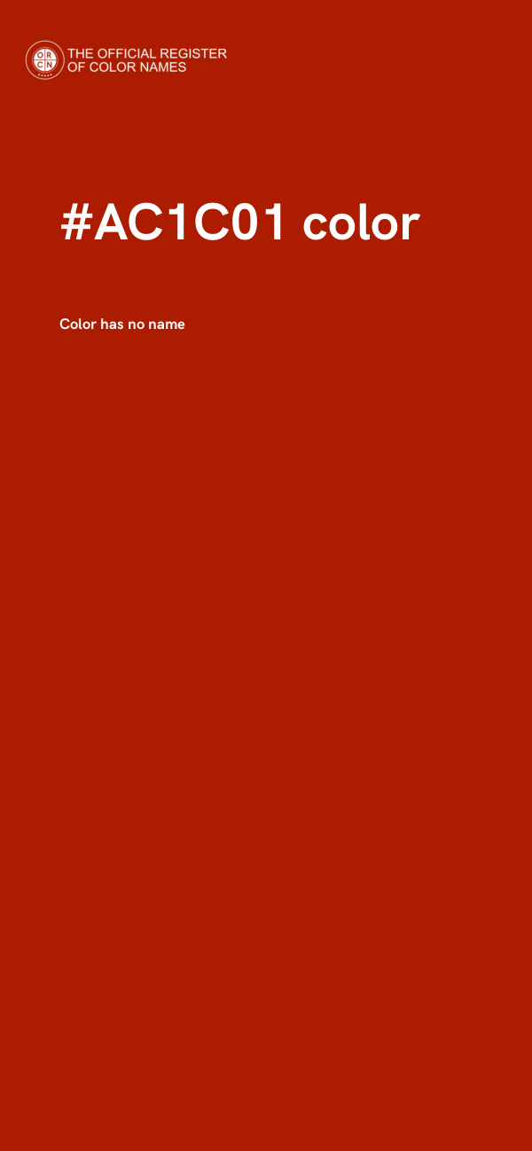 #AC1C01 color image